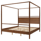 Solid Wood Canopy Bed Frame – King Size