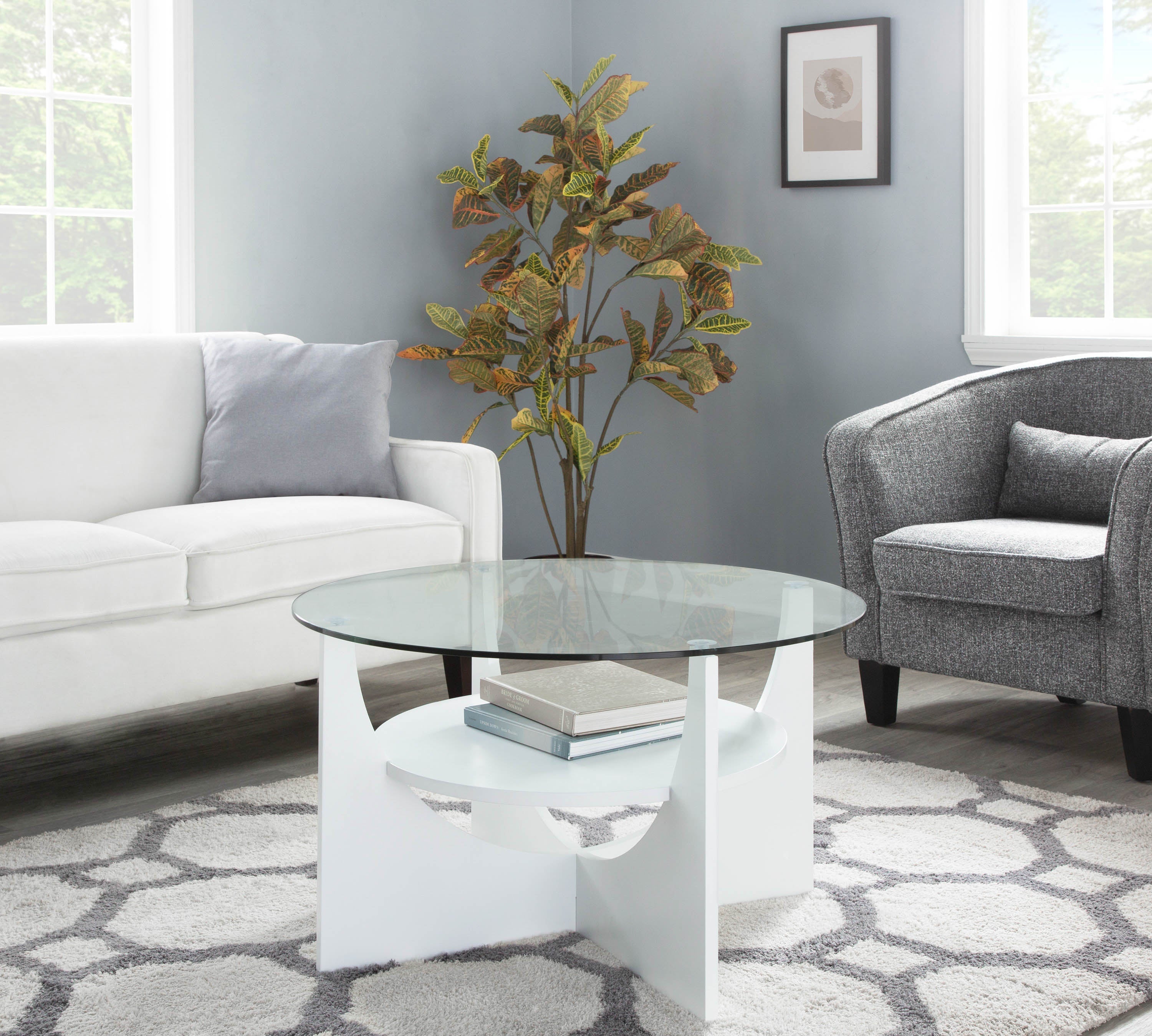 U Shaped Contemporary Coffee Table