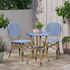 Outdoor Aluminum 3 Piece French Bistro Set