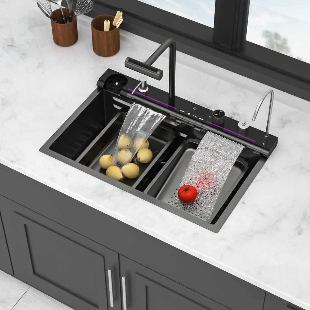 30" Gunmetal Kitchen Sink