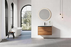 30" Wall Mounted Bathroom Vanity with Resin Basin