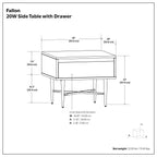 Fallon End Table with Drawer