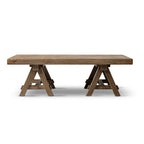Hawthorne 48" Solid Reclaimed Elm Rectangular Trestle Coffee Table