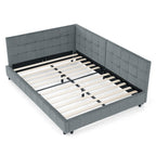 Full Size Upholstered Tufted Bed Frame
