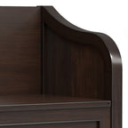 Connaught 30 Inch Wide Solid Wood Small Entryway Storage Bench