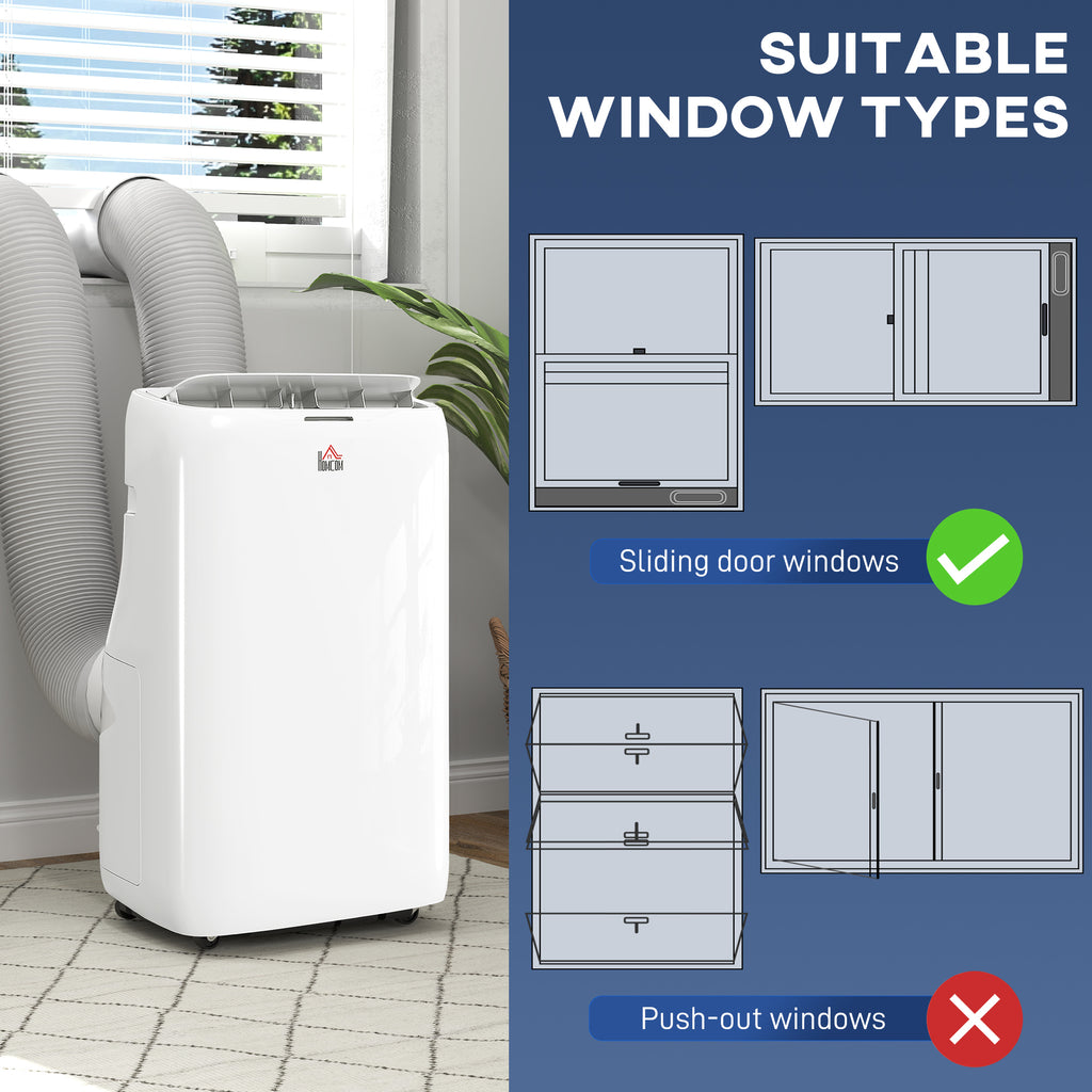 HOMCOM 14000 BTU Dual Hose Portable Air Conditioner