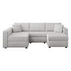 106.3" Soft U-Shaped 4-Person Sofa