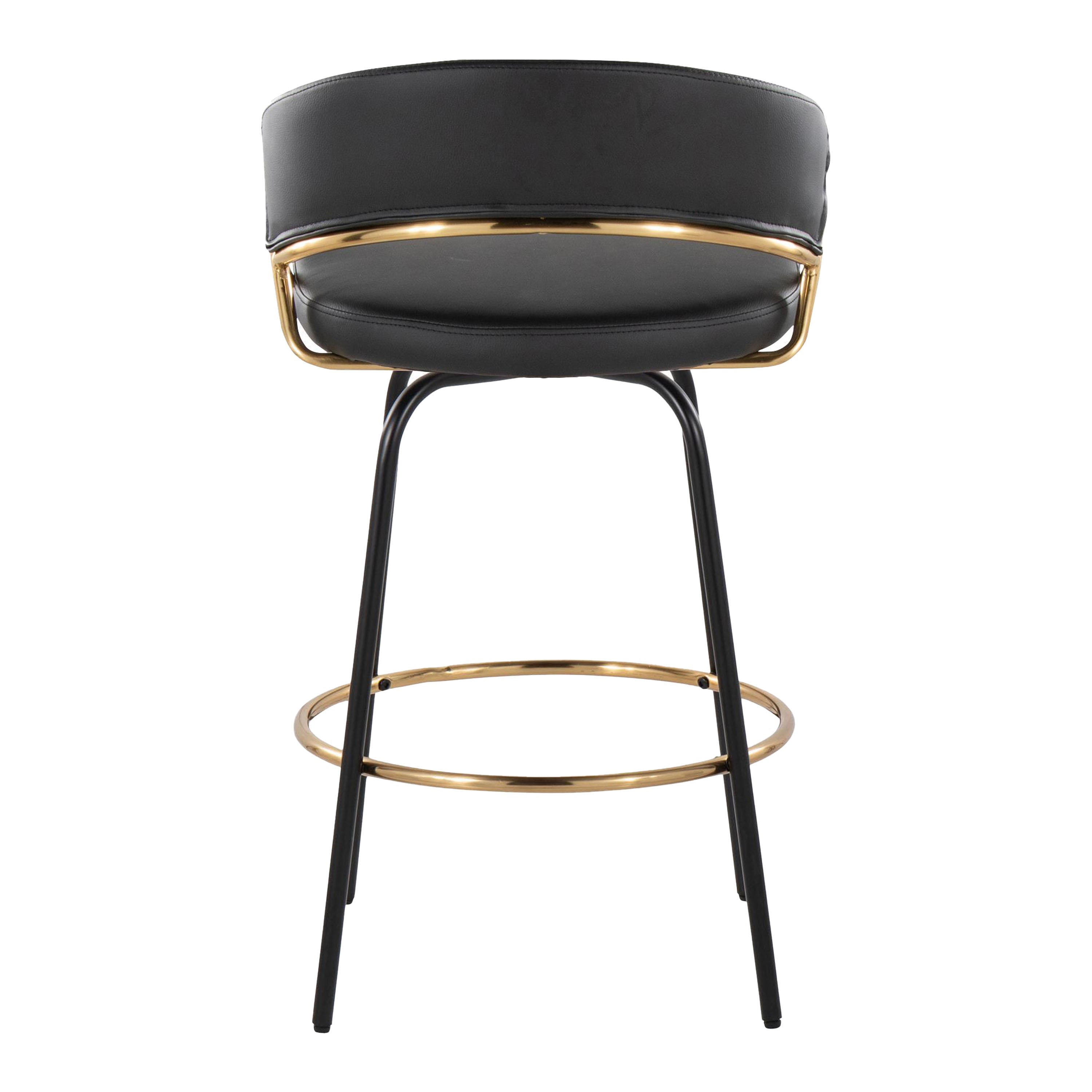 Jie 26" Fixed-Height Contemporary Counter Stool with Swivel