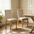 TREXM Set of 2 Upholstered Dining Chairs