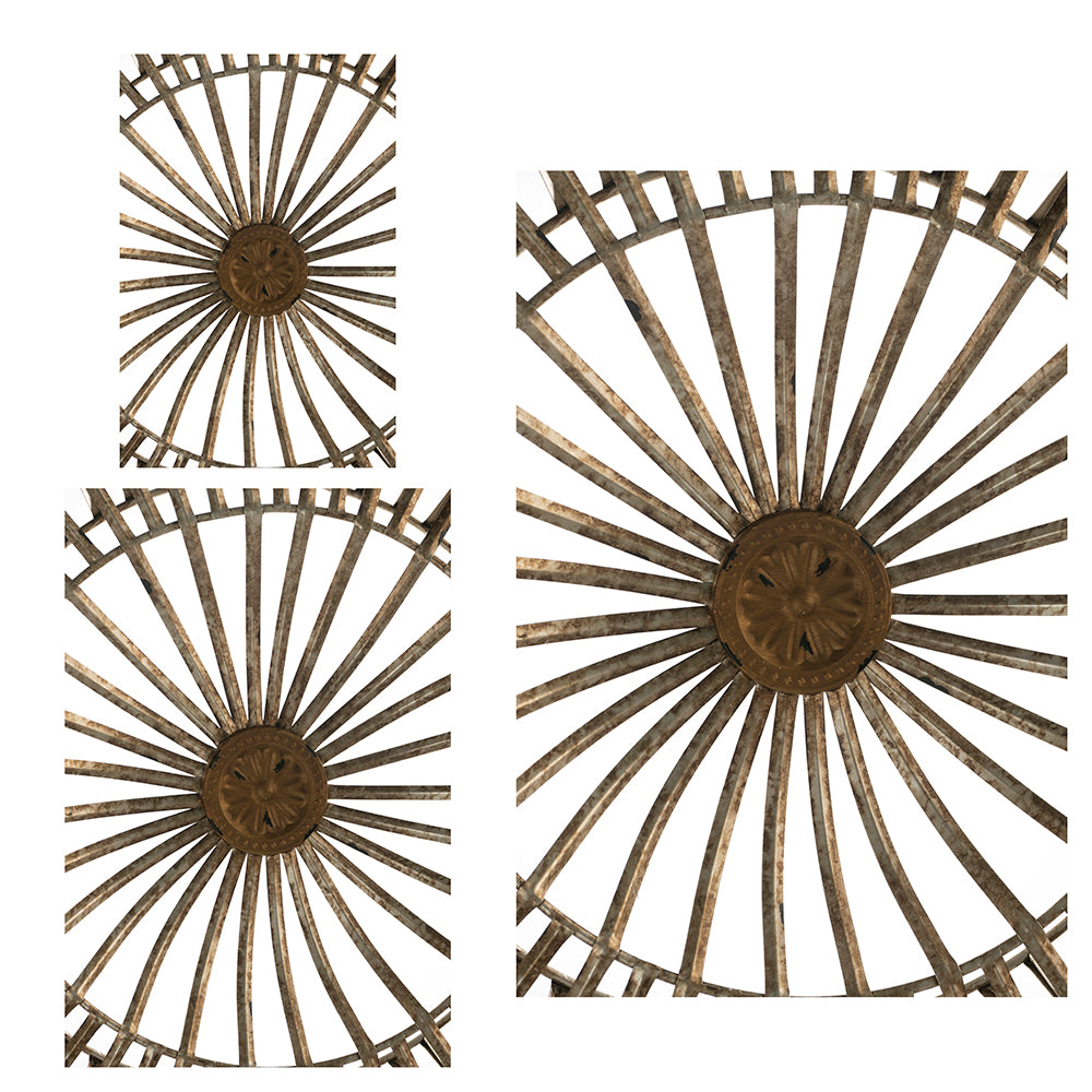 Set of 3 Jennings Metal Discs, Wall Decor