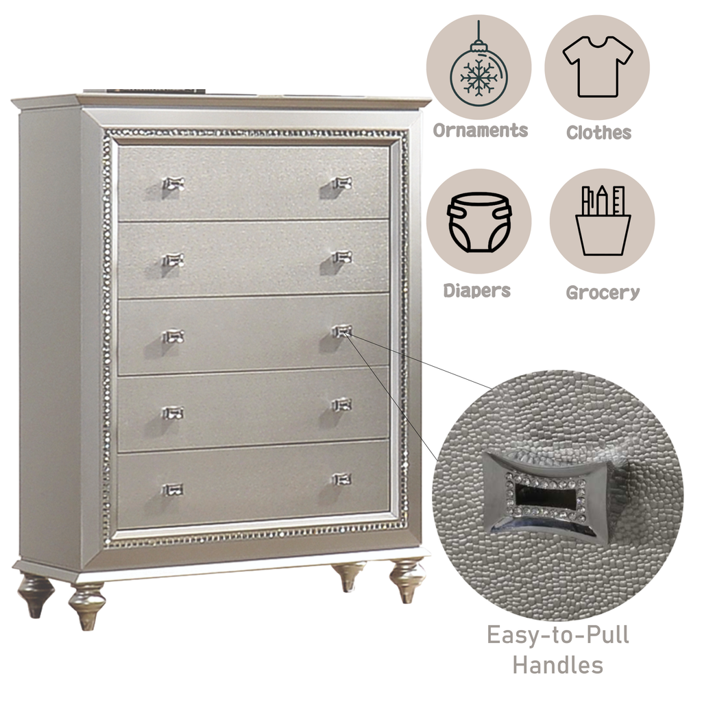 Kaitlyn Champagne Finish Chest