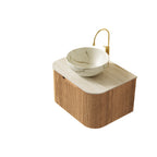 Dina 24'' Bathroom Vanity & Sink, Floating Curved Edges