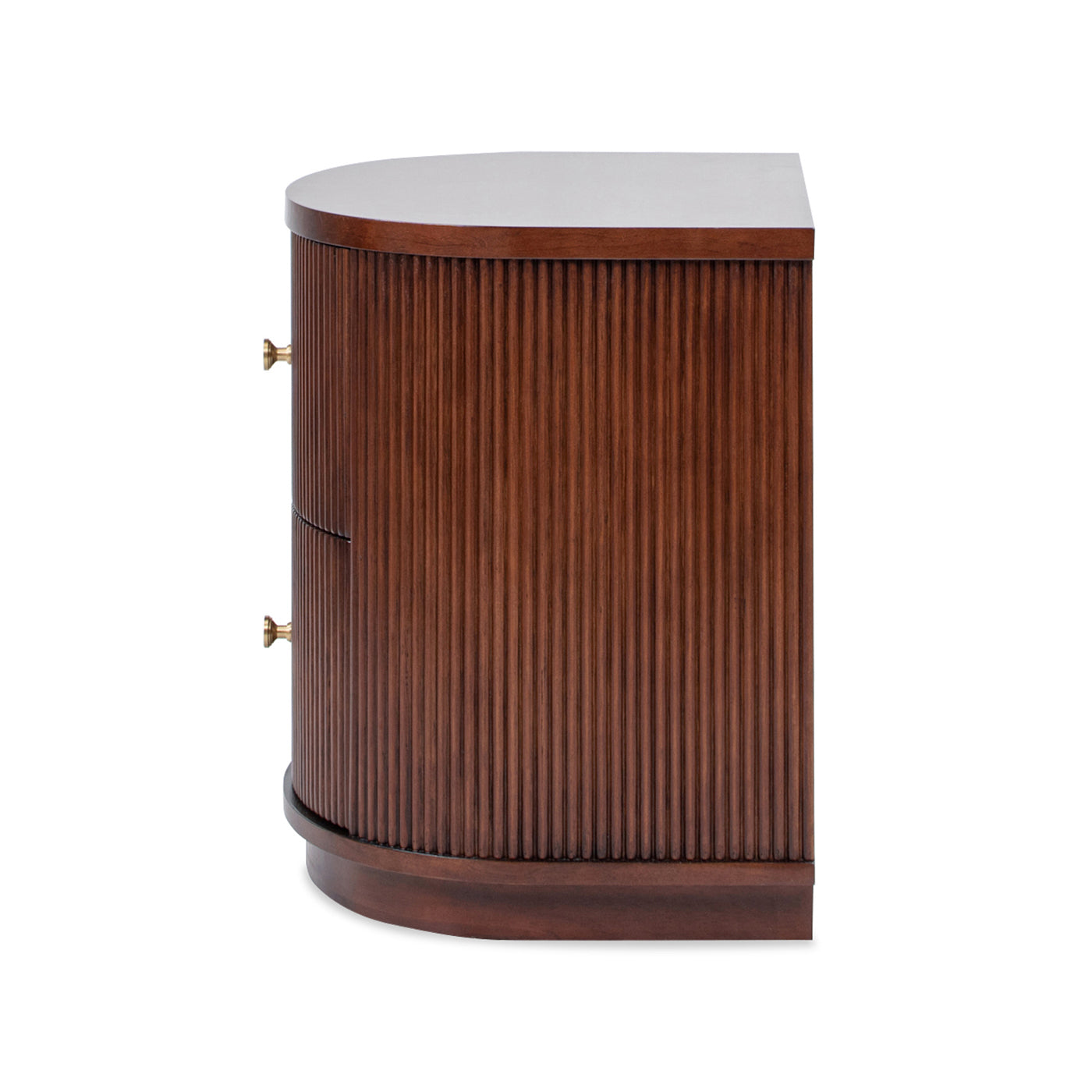 Valentine 24" 2-Drawer Storage Side Table, Dark