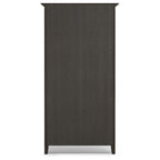 Amherst 36 Inch Solid Wood 5 Shelf Bookcase in Hickory