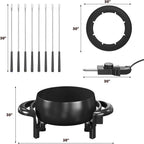 3 Quart Electric Fondue Pot Set