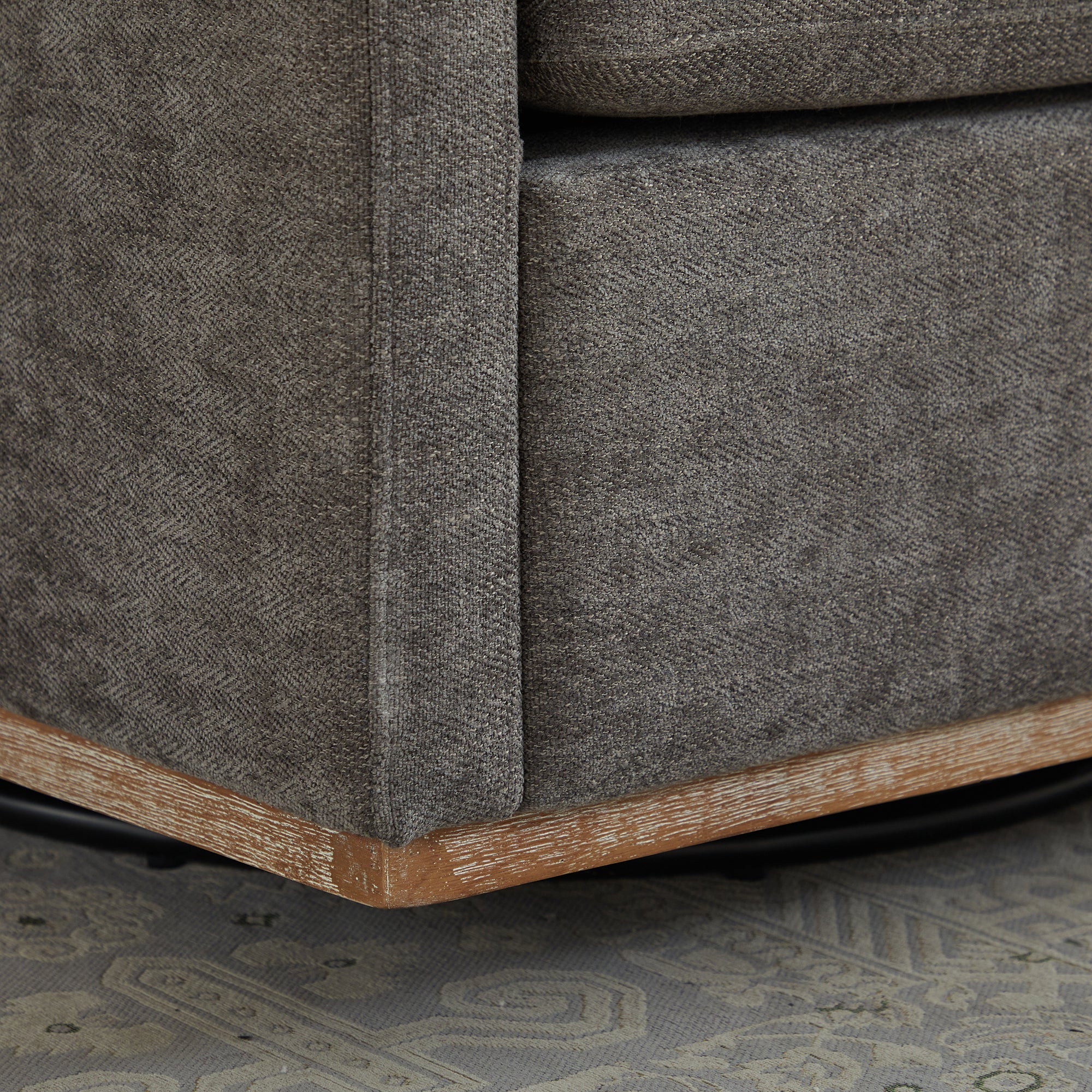 30.7"W Square Upholstered Swivel Accent Chair