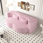 Modern Floor Sofa With 2 Pillows