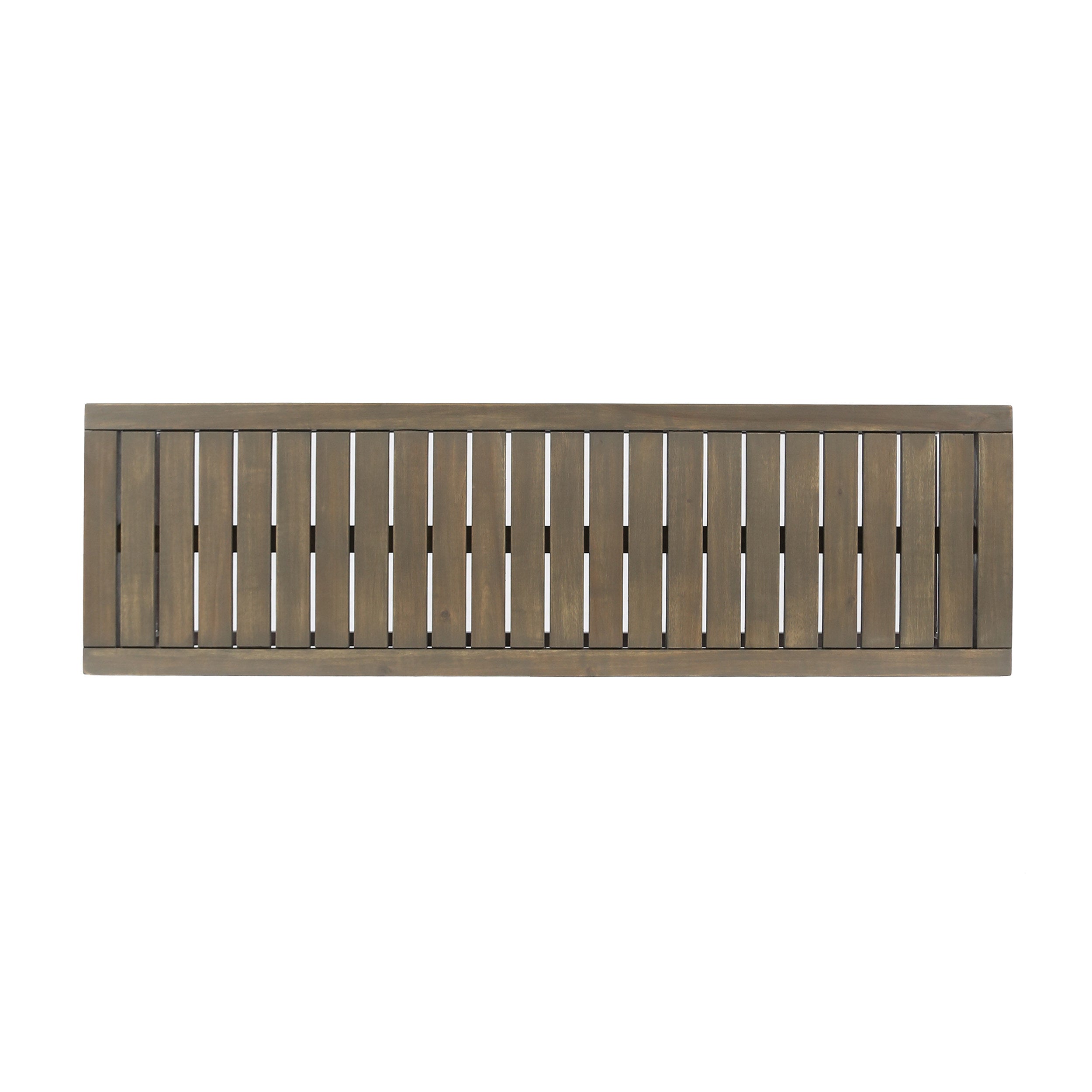 JECO Industrial Wood and Metal Outdoor Bench
