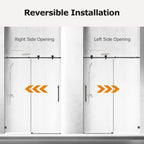 Frameless Single Sliding Soft-Close Shower Doors