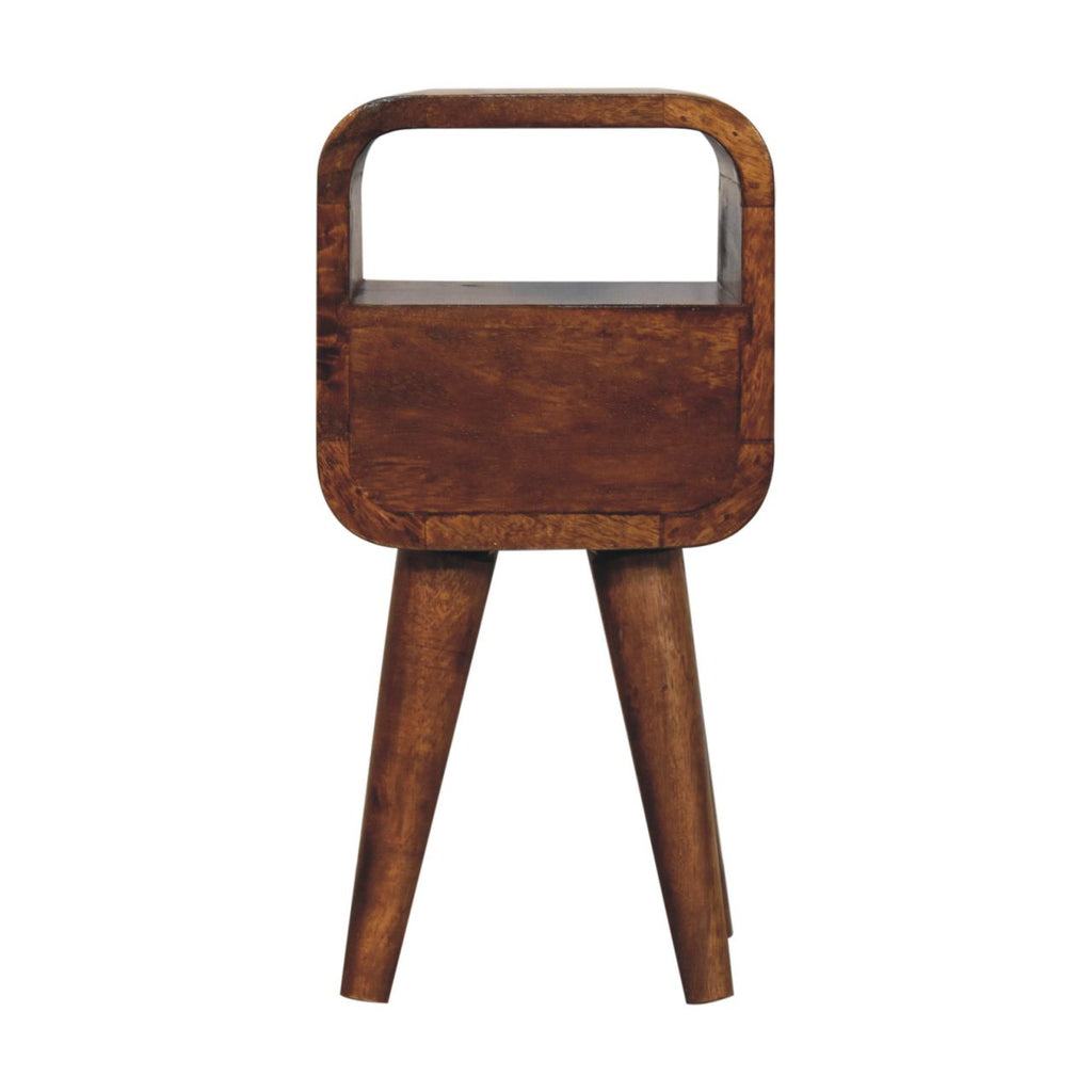 Solid Wood Extra Mini Curve Bedside