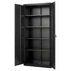 Metal Storage Cabinet with Lockable Steel Construction