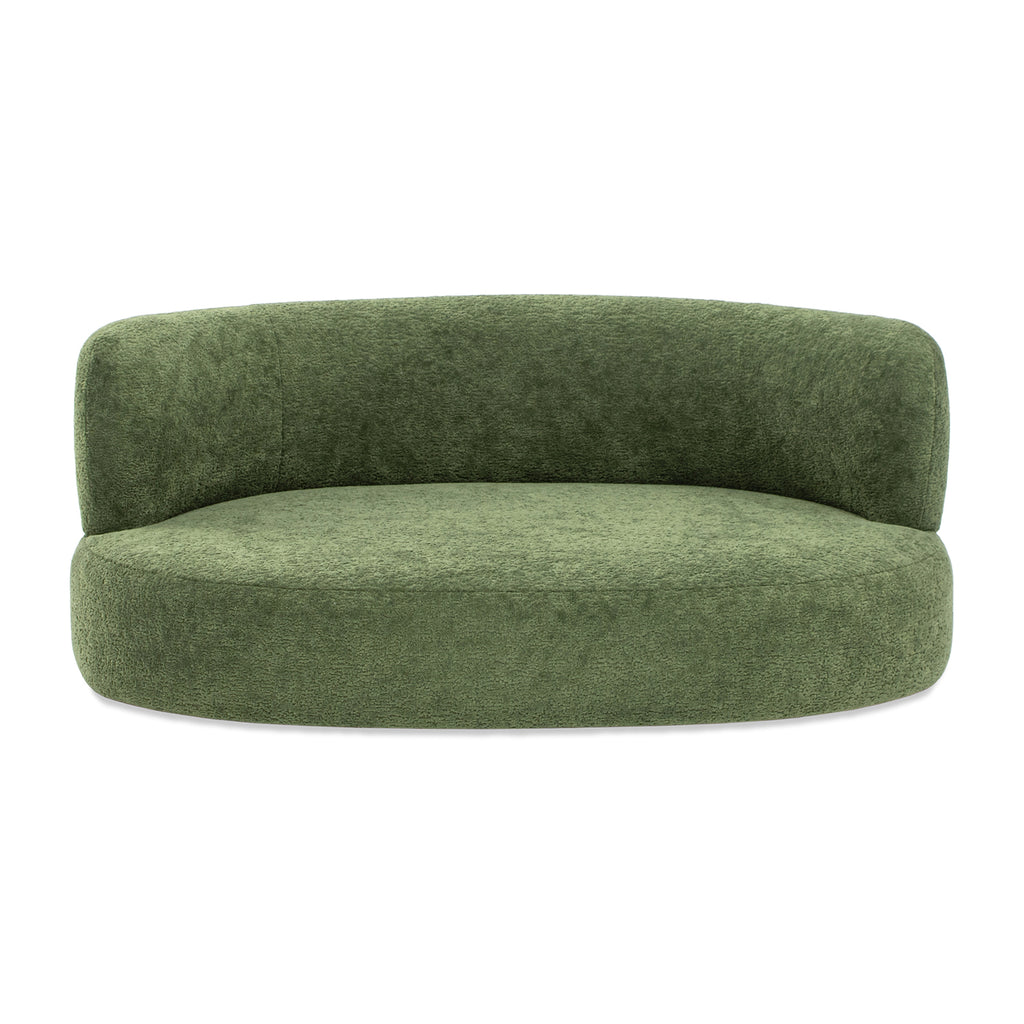Shep 36" Curved Dog Sofa Bed Medium Moss