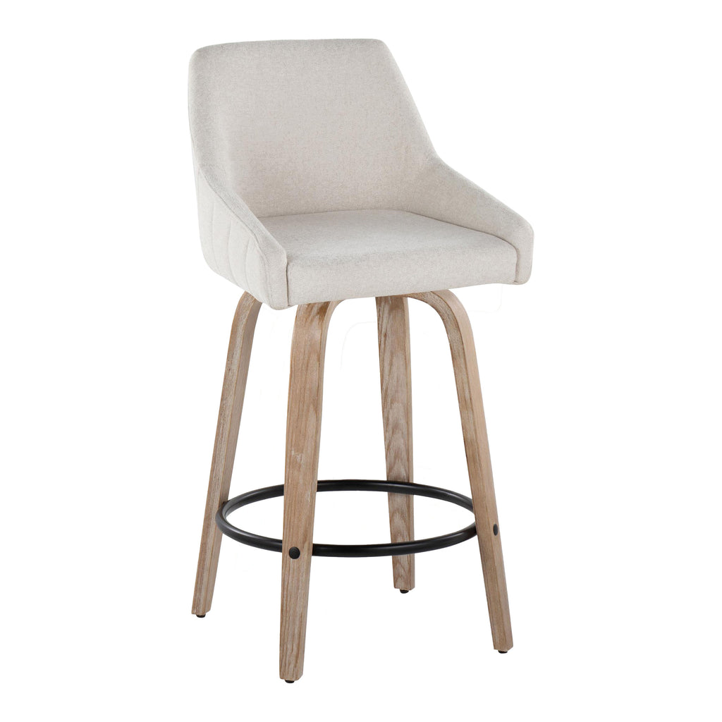 26" Fixed-Height Counter Stool with Swivel
