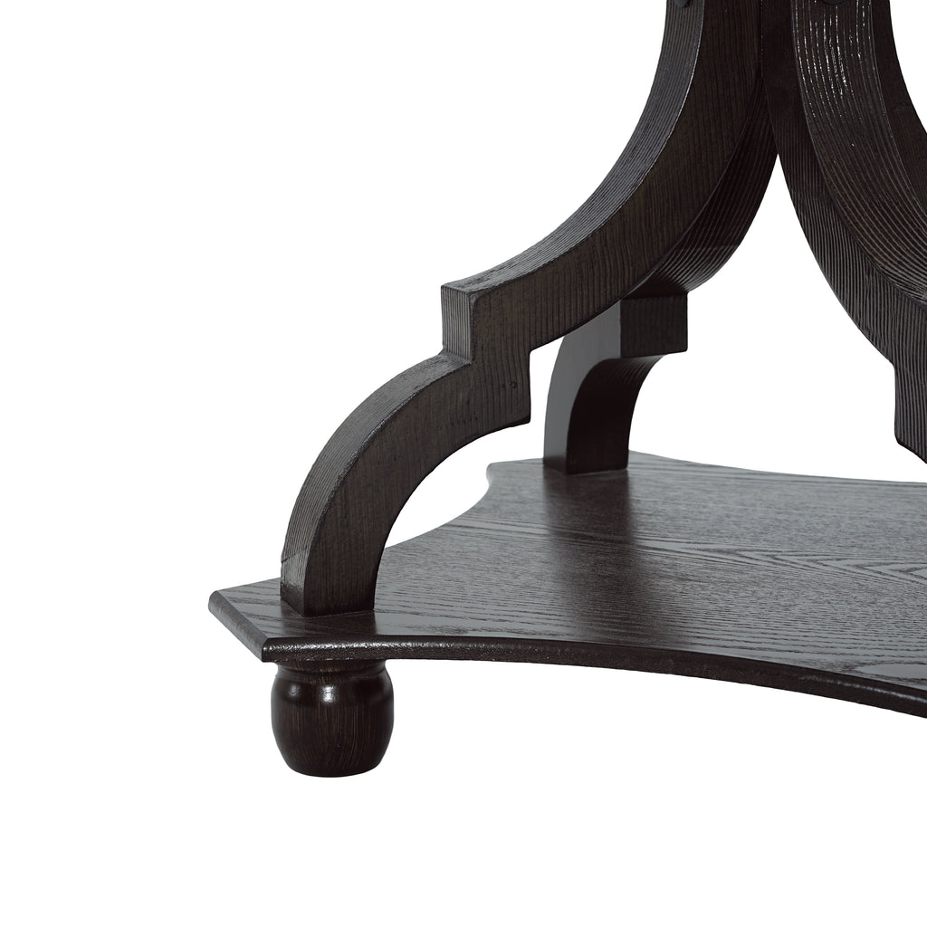 Natural and Black End Table
