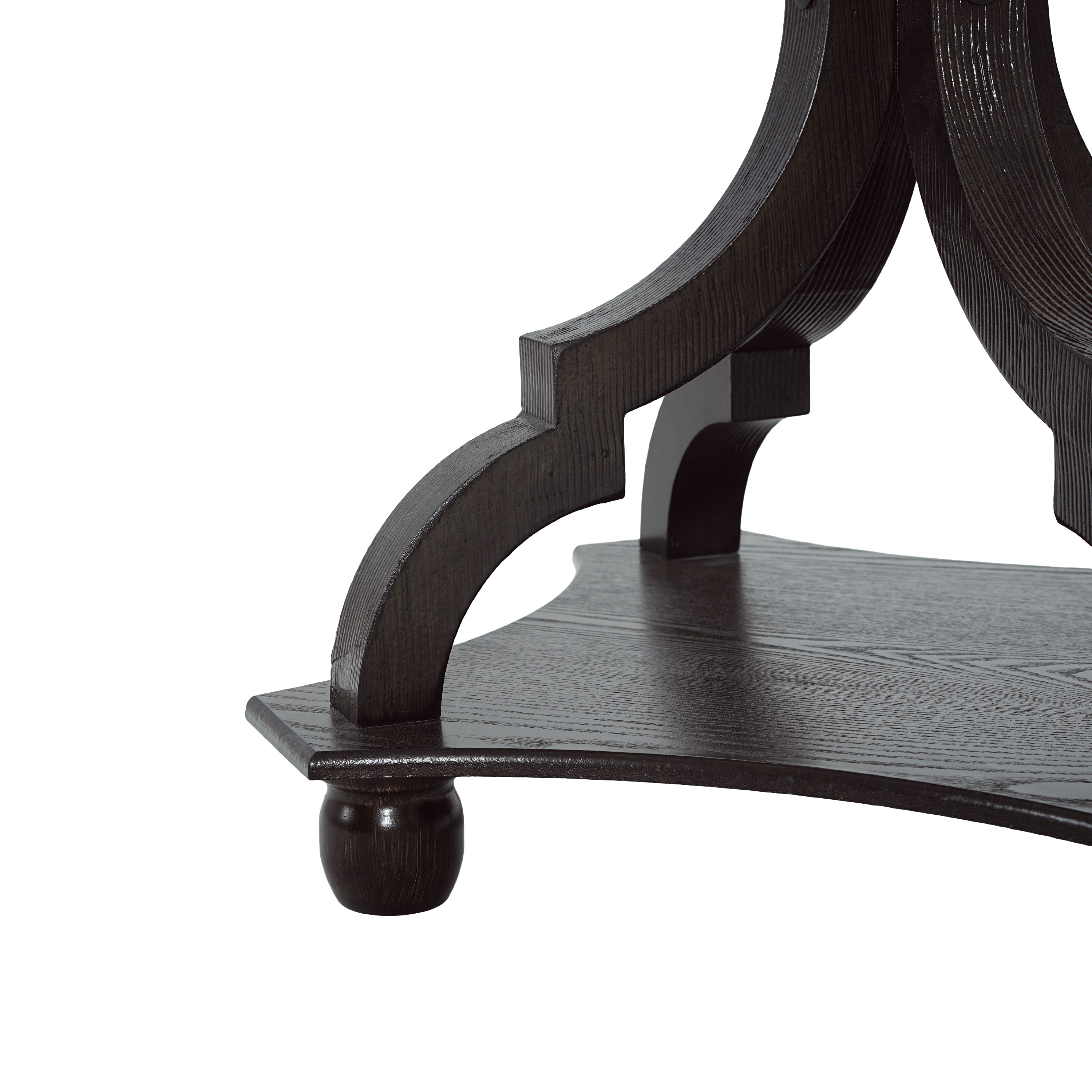 Natural and Black End Table