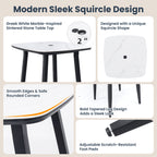 Modern 35.4'' Rounded Square Outdoor Bar Table