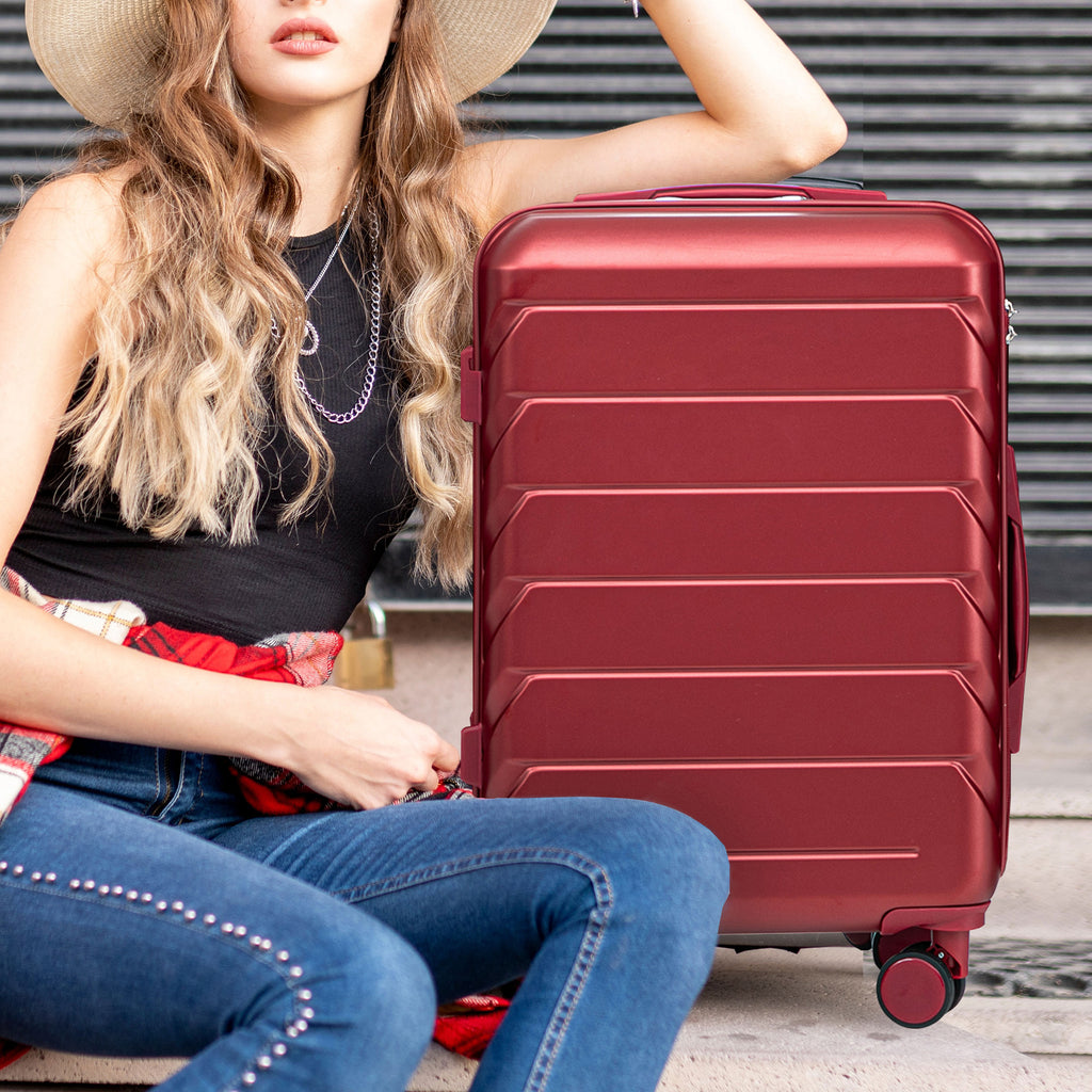 3-Piece ABS Spinner Wheel Luggage Set