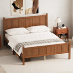 Queen Size Flat Panel Bed with Headboard & Footboard