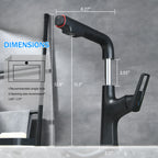 Matte Black Bathroom Sink Faucet