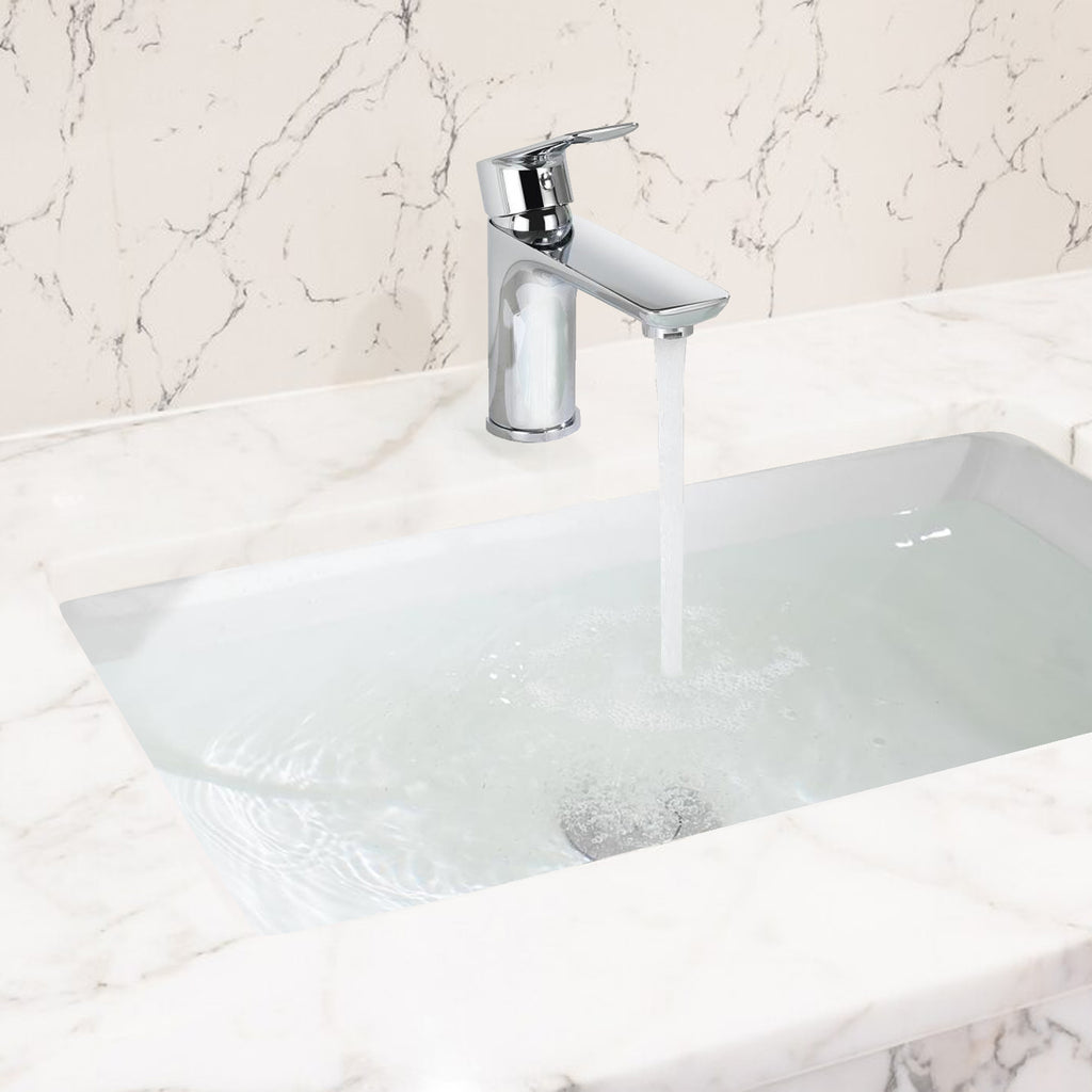 Chrome Single Handle Lavatory Basin Sink Faucet