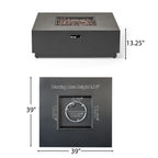 39" Square Iron Fire Pit - 50,000 BTU