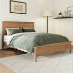 Modern Solid Wood Queen Size Platform Bed