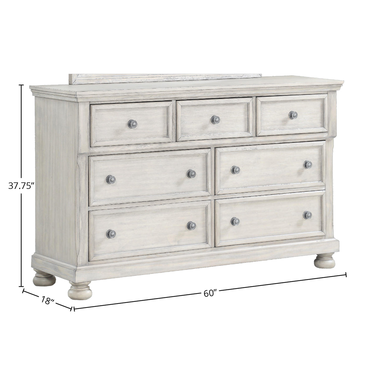Seven Drawer Dresser Antique