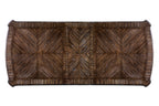 Dining Room 1pc Dining Table W Leaf Trestle Base Rustic