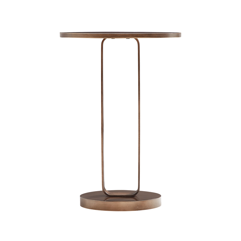 Tareel Antique Bronze Round Accent Table