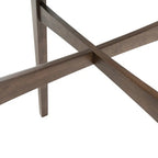 Mid-Century Modern Round Wooden Bar Table – 42" High