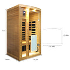 Low EMF Two Person Far Infrared Sauna Room
