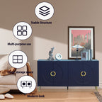 Modern Lacquered 4 Door Wooden Cabinet Sideboard