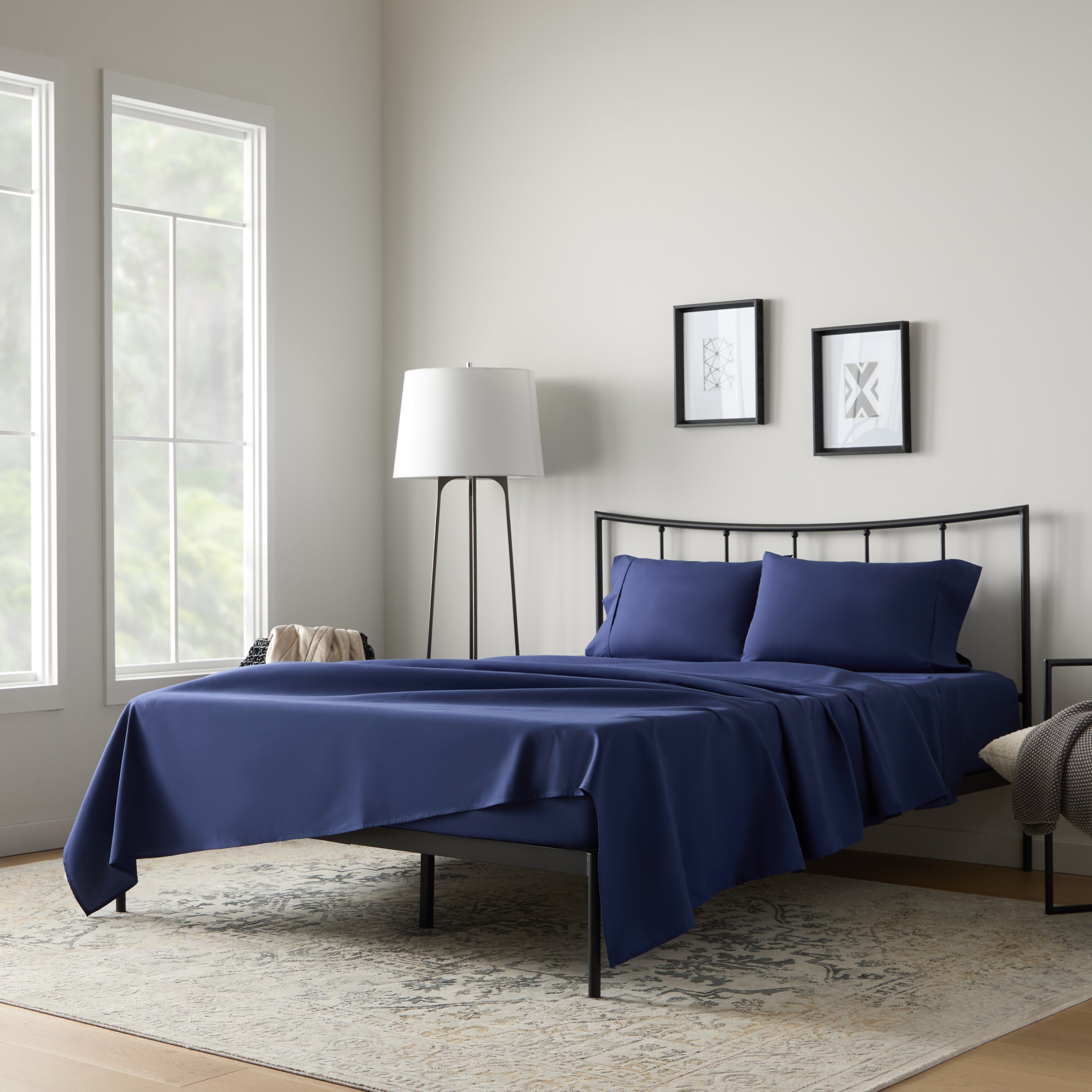 Weekender 90gsm Microfiber Sheet Set Twin XL Blue