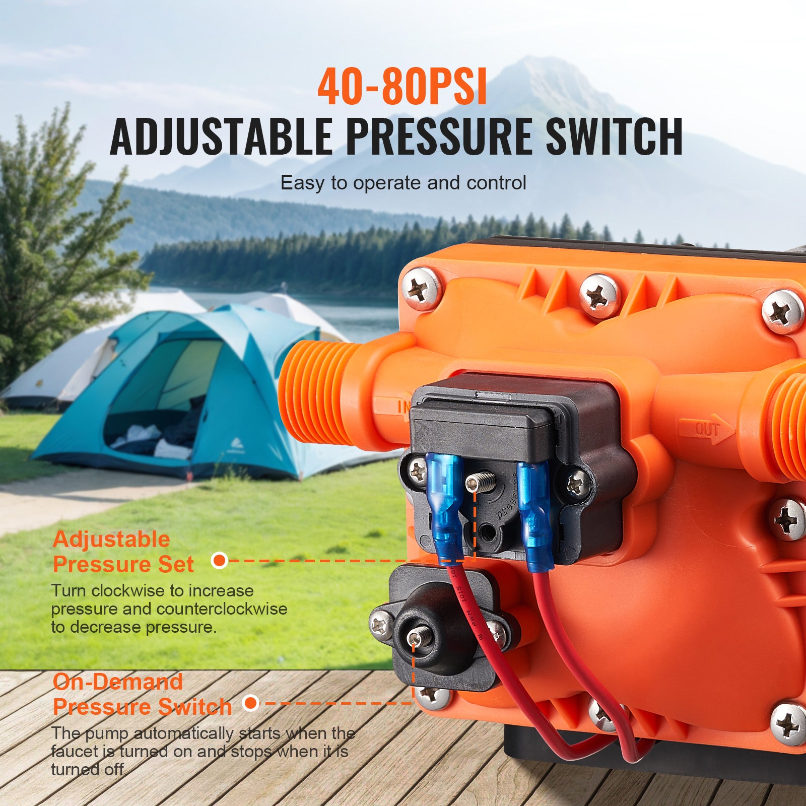 12V Diaphragm Pump - 3 GPM