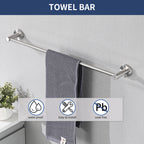 4-Pack Bathroom Accessories Set in Brushed Nickel