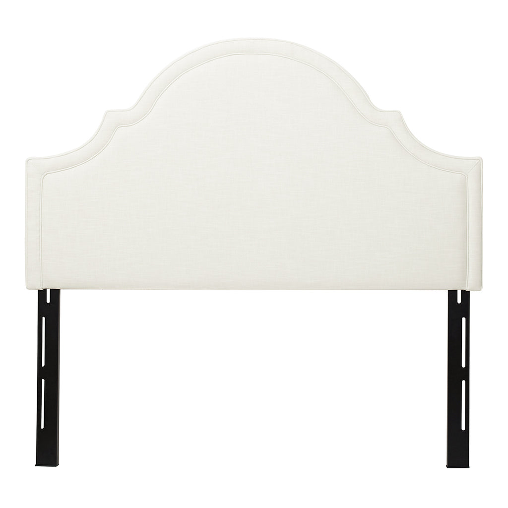 Catherine Upholstered Queen Headboard, Antique White