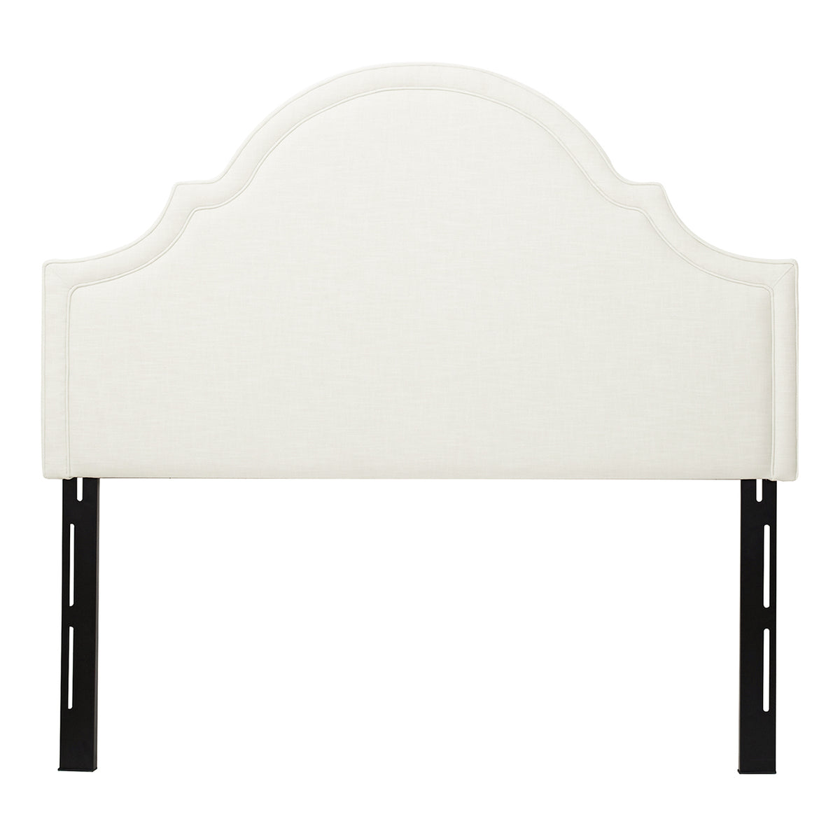 Catherine Upholstered Queen Headboard, Antique White