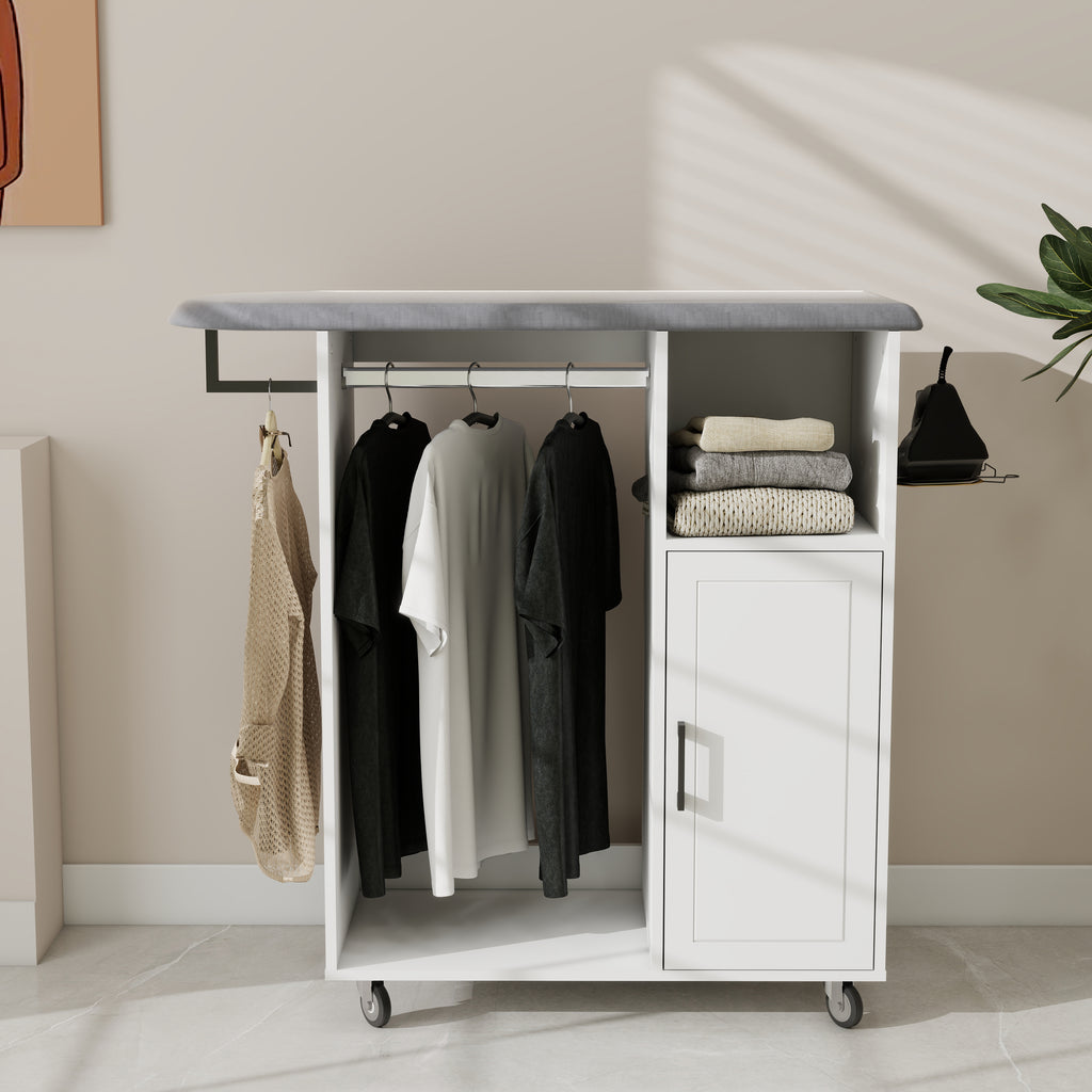 Ironing Cart with Rolling Ironing Board