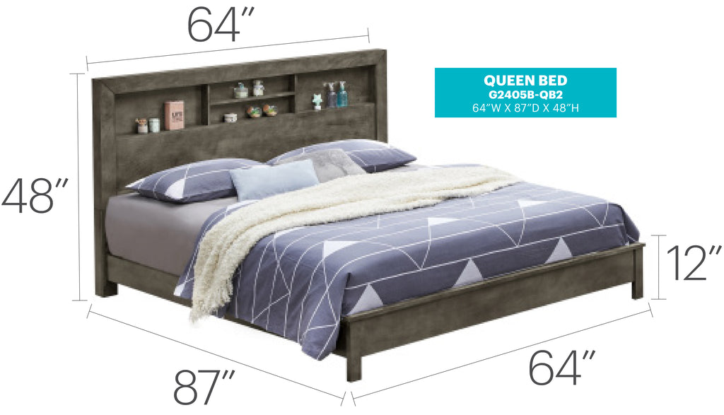 Elegant Transitional Bed Frame
