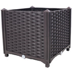 Deep Raised Garden Bed Plastic Planter Boxes